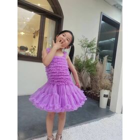 Girls Sleeveless dresses,Baby product, Boutique Pink Fluffy Girls Tutu Tulle Skirt for kids