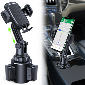 Soporte Universal para Teléfono con Portavasos y Cuello Largo para Coche