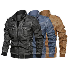 Retro-Windjacke für Herren mit Reißverschluss, Outdoor-Motorradjacke in Übergröße 6XL, Parka, versandbereit