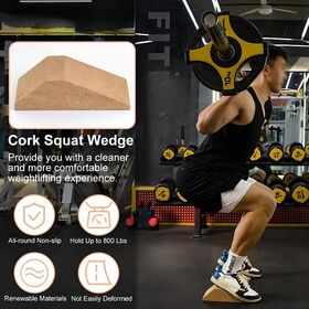 Cork Squat Wedge Yoga Block Exercise Brick for Fitness Workout