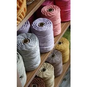 Buy Wholesale China Wholesale Macrame Cord 4mm 100 Meter Twisted Cotton  Braid Cord Multi Color Length Waist Rope & Cotton Ropes at USD 2