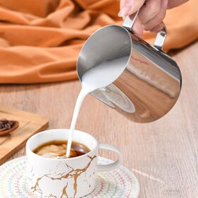 Stainless Steel Frothing Tool Latte Jug Wine Beer Pitcher Coffee Cup