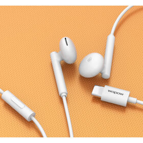 Ecouteurs intra USB-C blanc - Orange pro