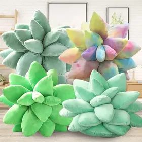 Jouet en peluche cactus mignon 3D super doux en peluche – Cadeau pour  enfants filles et garçons – Coussin décoratif créatif pour salon, chambre à