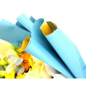 Papel de envolver de Color sólido de alta calidad, rollo de ramo de flores  coreano, papel de flores hecho a mano, 60cm x 6 yardas