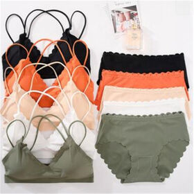 Knitted Cotton MID-Waist Moisture-Wicking Cotton Briefs Striped Lace Women′  S Underwear - China Seamless Underwear and Women Lingerie price