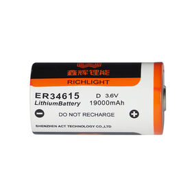 Buy Wholesale China Richlight Er34615 34615 3.6v Lithium Battery D