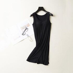 Tank Nightgown for Women Tank Dress Sleepwear Soft Nightgown Loose Tank Sleep dress Sleeveless Sleepshirt