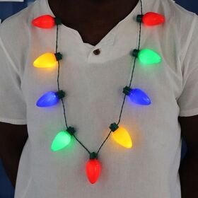 Walgreens christmas light on sale necklace