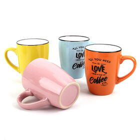 Heissverkaufte nordische Deko-Keramiktassen für Zuhause, Teetasse, Kaffeetasse, feine DIY-farbig glasierte Steinzeug-Tasse