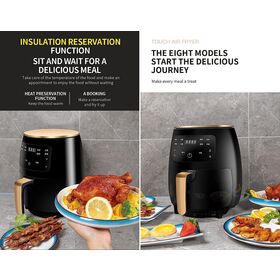 Friteuse à Air Chaud Ksiopé 4,5L - 1400W, écran Tactile, 8 Programmes, NEUVE