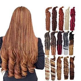 Wholesale 24 Inches 150g French Wave Curl Crochet Braids Hair Synthetic  Loose Body Wave Spiral Curl Braiding Hair Extensions - China Braiding Hair  Extensions and Jumbo Braiding price