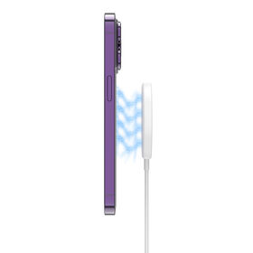 Pad Pengisi Daya Nirkabel Magnetik Cepat Qi 15W Desain Klasik