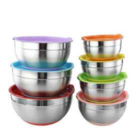 Buy Wholesale China Melamine Mixing Salad Bowls With Pe Lid Set Wholesale  4pc Round Courful Plastic Mixingbowl & Mixing Bowl at USD 16.1
