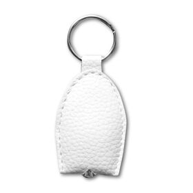 White Multicolor Monogram Leather Keychain – MikesTreasuresCrafts