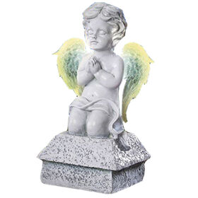 Ailes Ange Statue Résine Figurine Mignon Ange Figurines Fleurs Fée