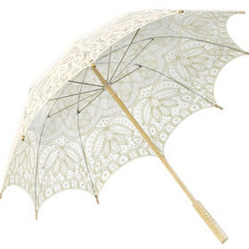 Parapluie de golf transparent blanc mariage