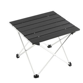 Table pliante portable avec tabouret pliant, petite table réglable en  hauteur et