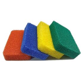6 Pack Silicone Scrubbing Sponge by SCRUBIT -Real Silicon Non Scratch & Non  Smell Kitchen Scrubber Pad for Dishes, Fruit, Vegetable - Reusable