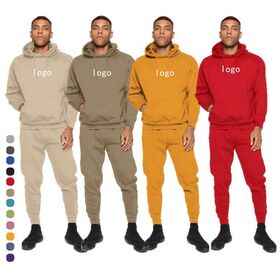 Vêtements en gros de haute qualité OEM, impression personnalisée, ensemble de survêtement de sport pour hommes (pantalon de jogging, sweat à capuche)