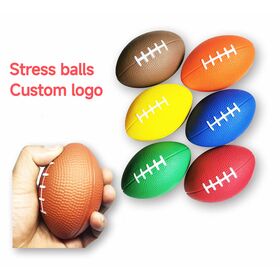 Football Stress Ball w/ Custom Logo PU Stress Reliever