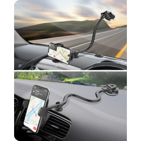 Support Ventouse Pour Caméra Voiture - Inclinaison Réglable, Fixation Rapide | Pare-brise, Intérieur
