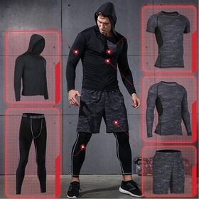 5 Pcs/Set Men's Tracksuit Gym Fitness Compression Sports Suit