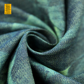 Tissu denim 100 % coton tie-dye très demandé pour chemises ou robes