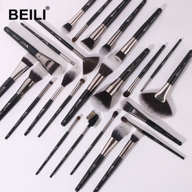 BEILI Makeup Brushes 24Pcs Professional Makeup Brush Set Synthetic Face  Powder Eyeshadow Brush Kit(White) 