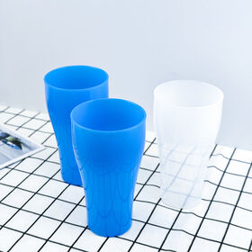 Giveaway Frost-Flex Unbreakable Plastic Stadium Cup (Frost Blue) | Advertising Plastic Cups & Stadium Cups