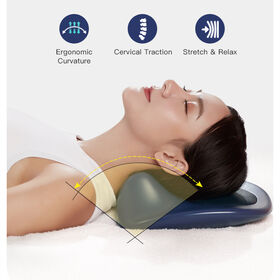 C-Type Cervical Spine Massage Pillow Cervical Spine Orthosis Traction  Massage Pillow Sleep Shoulder And Neck Massage Pillow -EPROLO