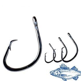 Easy Catch 10Pcs 7691 Stainless Steel Sharp Big Thick Tuna Fishing Hoo –  Bargain Bait Box