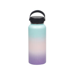 Buy Wholesale China Simple Modern Insulated Water Bottle With Straw Lid  Resuable Wide Mouth Stainless Steel Flask & Water Bottle at USD 10.4