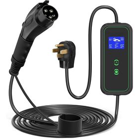 Chargeur De Type 2 EV 3.5KW 7KW 11KW 16A/32A 1 Phase 3 Phases EVSE Câble De  Charge Mode 2 for Voiture Électrique Sûr et fiable (Color : 22KW 32A 3  Phase) : : Auto et Moto