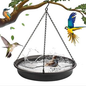 Mangeoire et bain d'oiseau suspendu en bronze, vente au meilleur prix