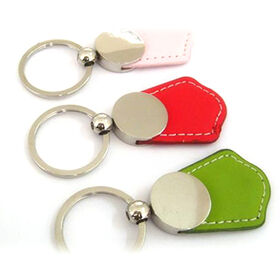 White Multicolor Monogram Leather Keychain – MikesTreasuresCrafts