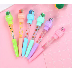 Stylo à bille perlé en plastique pour enfants, cadeau personnalisé,  signature, bricolage, 5 pièces - AliExpress