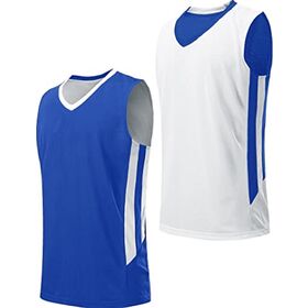 Basketball Jersey Blue White Fill Bundle Graphic by