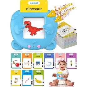 Cartes flash pour enfants, jouets électroniques d'apprentissage automatique  audible, cartes flash phonics parlantes 112 pcs, cadeau d'anniversaire pour  enfants. (Bleu)