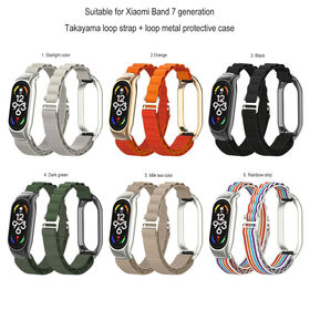 Strap for Mi Band 8 Bracelet for Xiaomi Smart Band 8 NFC Global Version  Leather Watch Band For Mi 8 Wristband Miband 8 Correa