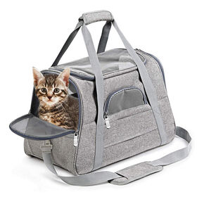 High Quality Pet Carrier Bag Luxury Brand Replica Wholesale Classic Style  Handbag Metal Mesh Window - China Pet Carrier Bag and Cat Bag price