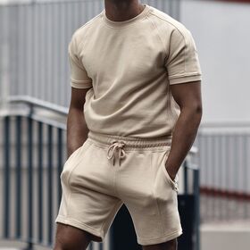 Street wear Summer Custom Pantalones Cortos De Verano Sports Men Tracksuit T-Shirt Shorts Set Outfits Casual Two Piece Men's Set