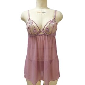 Transparent Lingerie Lace Babydoll Strap Chemise Halter Negligee for Women  - China Lingerie and Sexy Lingerie price