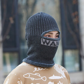 custom knit cagoule hood balaclava face