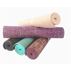 Jute/Linen Natural Rubber Yoga Mat - Yoga Mats Manufacturer