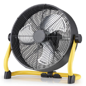 Small home appliance 14 inch DC fan with many speed rechargeable floor fan with USB charging port KY-1201D