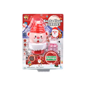 Machine à Bulles à Bulles Santa Claus Bubble Maker Drôle Fun Automatic Fart Bubble Maker Avec Une Solution De 60 Ml Lumière Et Musique Alimentées Par Batterie Pour Les Enfants, Cadeau De