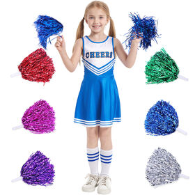 1 Piece Plastic Cheerleader Pom Ppom Girl Cheer Refueling Props Cheerleading  Pompon Pompoms Baton Handle