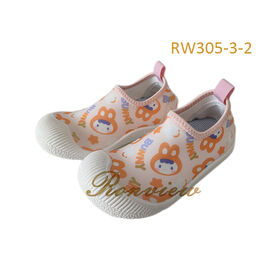 Sepatu kain ODM untuk bayi dan anak-anak berjalan, terbuat dari bahan upper kain stretch dan sol TPR, ukuran 11~20cm, OEM dipersilakan