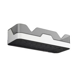 Designer Black Bathroom Shelves Corner Wall Mount